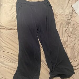 LOFT Charcoal Wide-Leg Pants